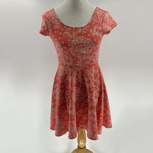 Aeropostale Boat Neck Coral Mini Dress Small